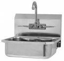 Sani-Lav Stainless Steel Hand Sink, With Faucet, Wall Mounting Type, Stainless - 605FL