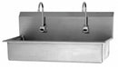 Sani-Lav Stainless Steel Wash Station, With Faucet, Wall Mounting Type, Stainless - 54WAL