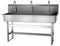 Sani-Lav Stainless Steel Wash Station, With Faucet, Floor Mounting Type, Stainless - 56FBL