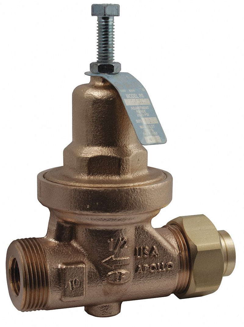 Apollo Water Pressure Reducing Valve, Standard Valve Type, Lead Free Bronze, 2 in Pipe Size - 36LF30801