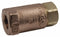 Apollo Check Valve, 3/4 in, Single, Inline Ball Cone, Bronze, FNPT x FNPT - 61LF50401