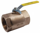 Apollo Ball Valve, Lead-Free Bronze, Inline, 2-Piece, Pipe Size 4 in, Connection Type FNPT x FNPT - 70LF14A01
