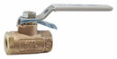 Apollo Ball Valve, Lead-Free Bronze, Inline, 2-Piece, Pipe Size 1/4 in, Connection Type FNPT x FNPT - 70LF14101