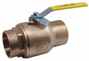 Apollo Ball Valve, Lead-Free Bronze, Inline, 2-Piece, Pipe Size 3/8 in, Tube Size 3/8 in - 70LF24201