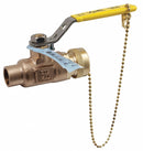 Apollo Ball Valve, Lead-Free Bronze, Inline, 2-Piece, Pipe Size 3/4 in, Tube Size 3/4 in - 70LF204HC
