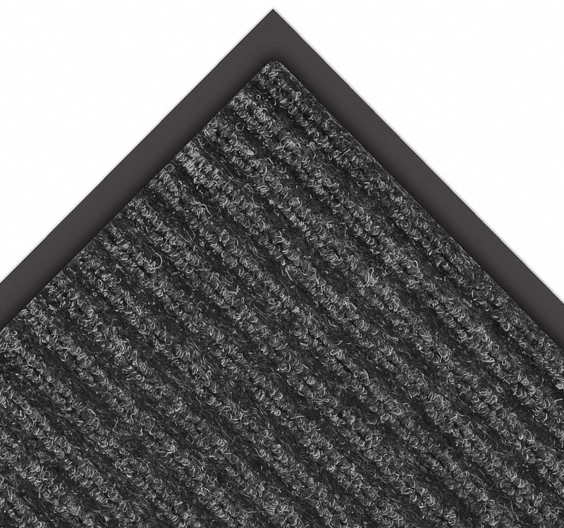 Notrax Indoor Entrance Mat, 6 ft L, 3 ft W, 5/16 in Thick, Rectangle, Charcoal - 109S0036CH