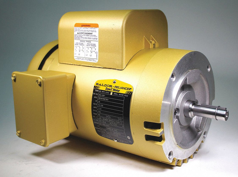 Baldor 3/4 HP, General Purpose Motor, Capacitor-Start, 1725 Nameplate RPM, 115/230 Voltage, 56C Frame - VEL11307