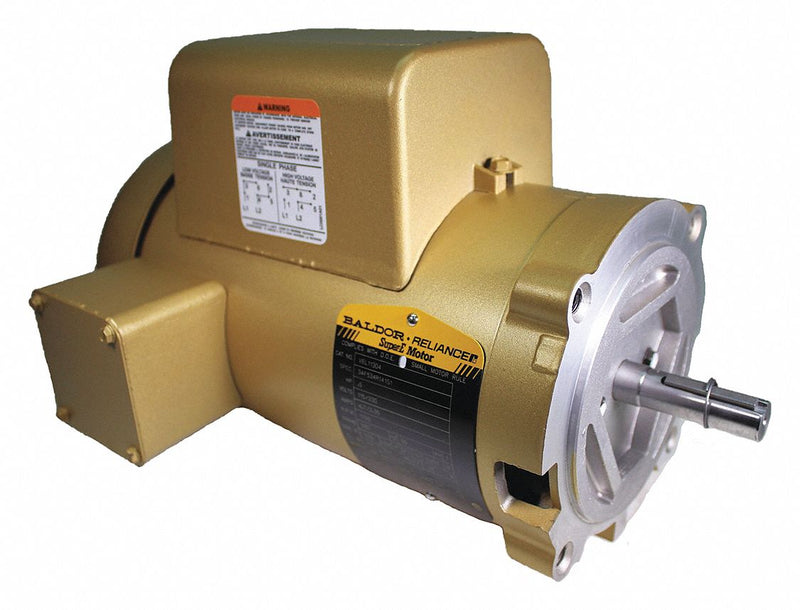 Baldor 1/2 HP, General Purpose Motor, Capacitor-Start, 1725 Nameplate RPM, 115/230 Voltage, 56C Frame - VEL11304