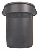 Rubbermaid 10 gal. Round Trash Can, Plastic, Black - 1931739