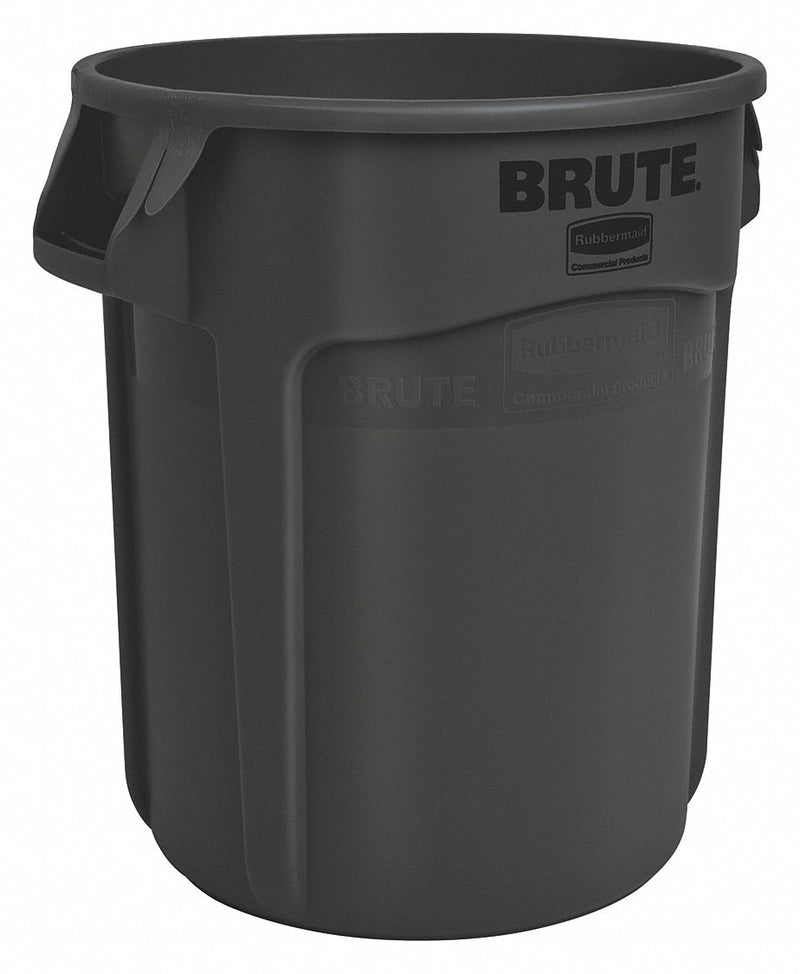 Rubbermaid 20 gal Round Trash Can, Plastic, Black - 1779734