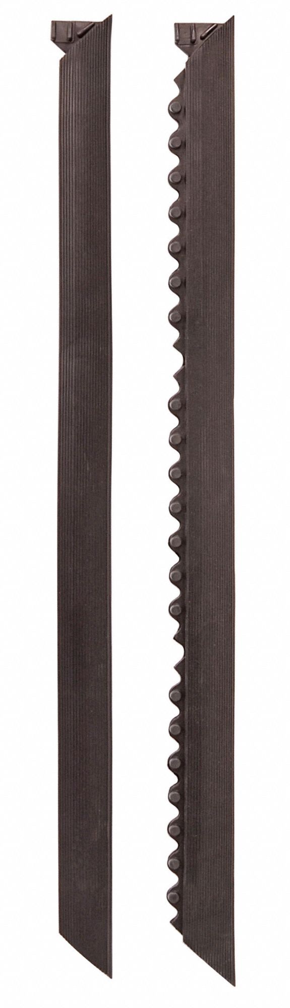 Notrax Mat Ramp Border/Male, Heavy Duty, 3 ft L, 2 in, Black - 041M0003BL