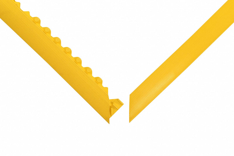 Notrax Mat Ramp Border/Female, Heavy Duty, 3 ft L, 2 in, Yellow - 041F0003YL