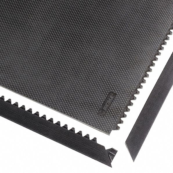 Notrax Mat Ramp Border/Male, Heavy Duty, 3 ft L, 2 in, Black - 041M0003BL