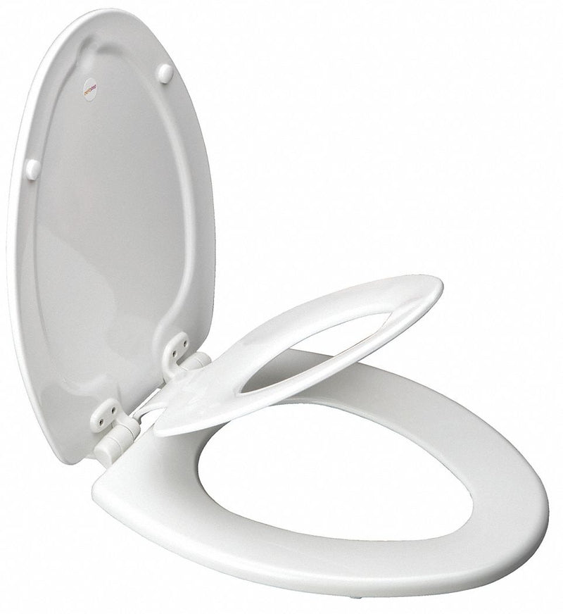 Bemis 1483SLOW - Toilet Seat Molded Wood White 17-1/16 H