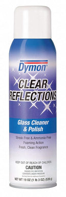 Dymon Glass Cleaner, 20 oz Cleaner Container Size, Hard Nonporous Surfaces Chemicals For Use On - 38520