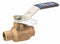Nibco Ball Valve, Bronze, Inline, 2-Piece, Pipe Size 1/2 in, Connection Type Sweat x Sweat - S5857066 1/2