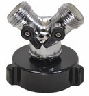 Moon American Wye Hazmat Adapter, Inlet Size 1 1/2 in Female NH, Outlet Size 3/4 in x 3/4 in Male GHT x Male GHT - 428-1520754