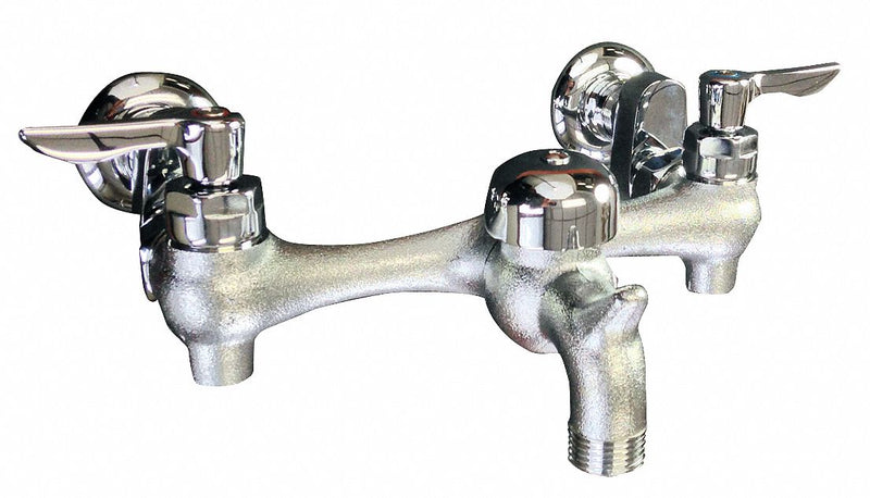 American Standard Straight Service Sink Faucet, Lever Faucet Handle Type, 15.00 gpm, Chrome - 8351076.004