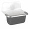 American Standard Wall-Mount Utility Sink, 1 Bowl, White/Black, 18 inL x 22 inW x 42 1/4 inH - 7692000.02