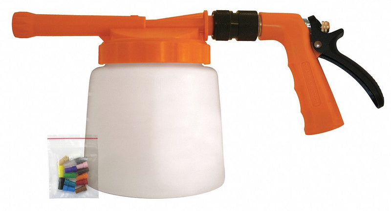 Sani-Lav Safety Orange/White Plastic Spray Foamer, 3/4" GHT, 1 EA - N2F48