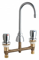 Chicago Faucets Chrome, Gooseneck, Bathroom Sink Faucet, Manual Faucet Activation, 1.00 gpm - 786-E3-665ABCP