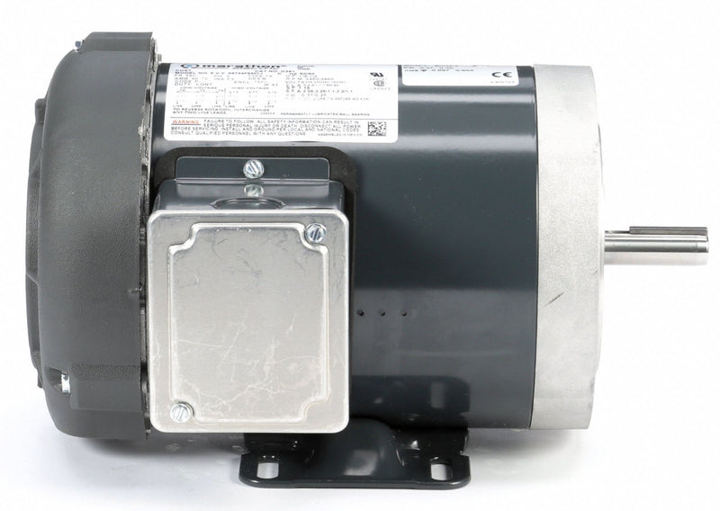 Marathon Motors 1/2 HP, General Purpose Motor, 3-Phase, 3450 Nameplate RPM, 208-230/460 Voltage, 56C Frame - 056T34F5301