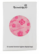 Hospeco Sanitary Napkin Disposal Bag, Height 5 in, Width 3 1/2 in, Material Plastic, Color Pink, PK 24 - SBX50