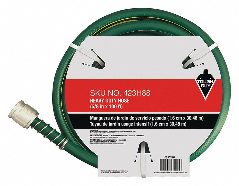 Tough Guy 423H88 - Water Hose Cold PVC 100 ft. Green