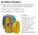 Brady Spill Kit/Station, Drum, Chemical, Hazmat, 82 gal - SKH-95