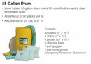 Brady Spill Kit/Station, Drum, Universal, 38 gal - SKA-55W