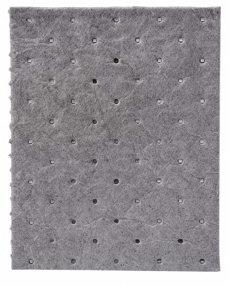 Brady 10 in Absorbent Pad, Fluids Absorbed: Universal, Heavy, 5.5 gal, 100 PK - SRP100