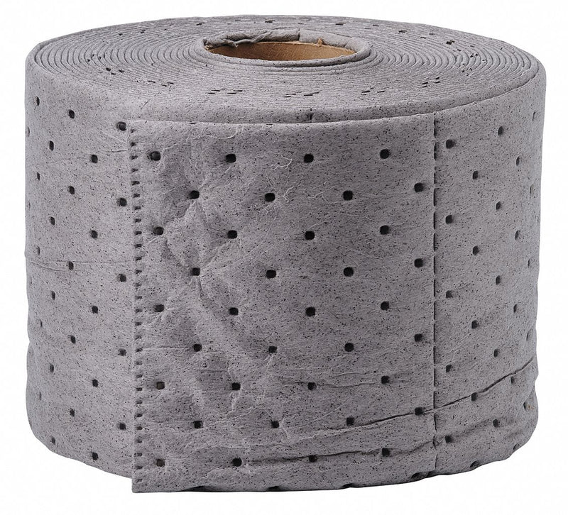 Brady 50 ft Absorbent Roll, Fluids Absorbed: Universal, Heavy, 3.3 gal, 1 EA - SRP75P