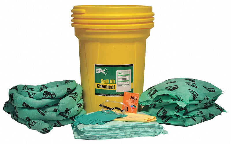 Brady Spill Kit/Station, Drum, Chemical, Hazmat, 36 gal - SKH30