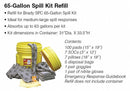 Brady Spill Kit Refill, Refill, Universal, 63 gal - SKA65-R