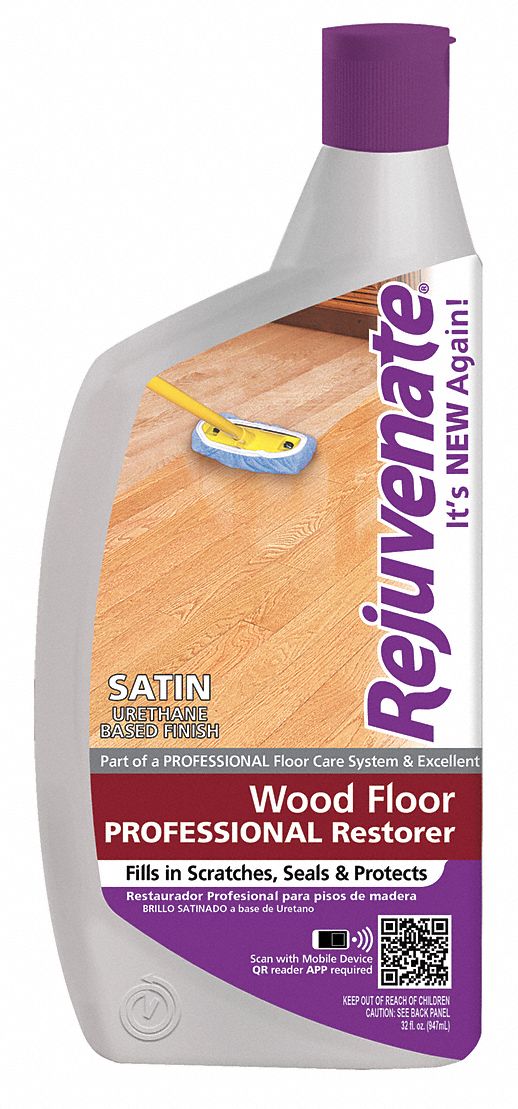 Rejuvenate Floor Restorer, Liquid, 32 oz, Bottle, 32 oz RTU Yield per Container, PK 6 - RJ32PROFS
