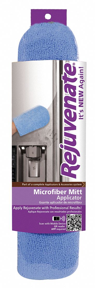 Rejuvenate Applicator Mitt, Microfiber Head Material, 4-1/2