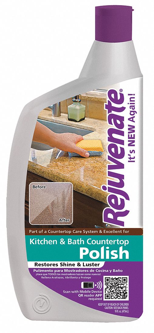 Rejuvenate Stone Polish, 16 oz. Cleaner Container Size, Bottle Cleaner Container Type, Unscented Fragrance - RJ16CP