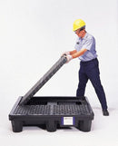 Ultratech Spill Containment Pallets, Uncovered, 66 gal Spill Capacity, 3,000 lb - 1113