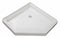 Fiat Products 36 in" x 36 in" x 6 in" Single Threshold Molded Stone Shower Floor - 36WLC100