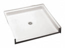 Fiat Products 39 in" x 38 1/2 in" x 6 3/4 in" Single Threshold Polyester Shower Floor - ADAF3636100