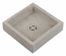 Fiat Products 24 in x 24 in x 6 in Gray Mop Sink, 4 in Bowl Depth, Terrazzo - SB2424501