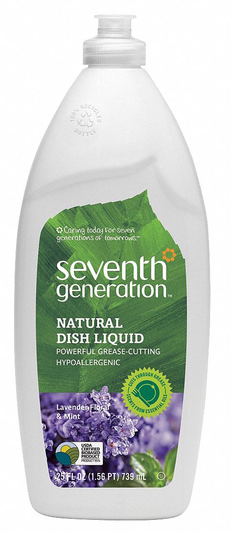 Seventh Generation Hand Wash, Dishwashing Soap, Cleaner Form Liquid, 25 oz., PK 12 - SEV 22734