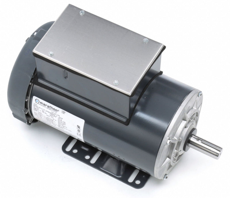 Marathon Motors 2 HP, General Purpose Motor, Capacitor-Start/Run, 1740 Nameplate RPM, 115/230 Voltage - 145TBFR5334