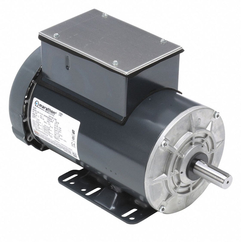 Marathon Motors 2 HP, General Purpose Motor, Capacitor-Start/Run, 1740 Nameplate RPM, 115/230 Voltage - 145TBFR5334