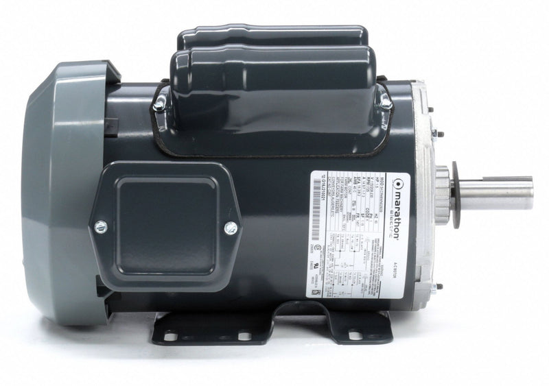 Marathon Motors 1 1/2 HP, General Purpose Motor, Capacitor-Start/Run, 1725 Nameplate RPM, 115/208-230 Voltage - 5KCR48WN0292