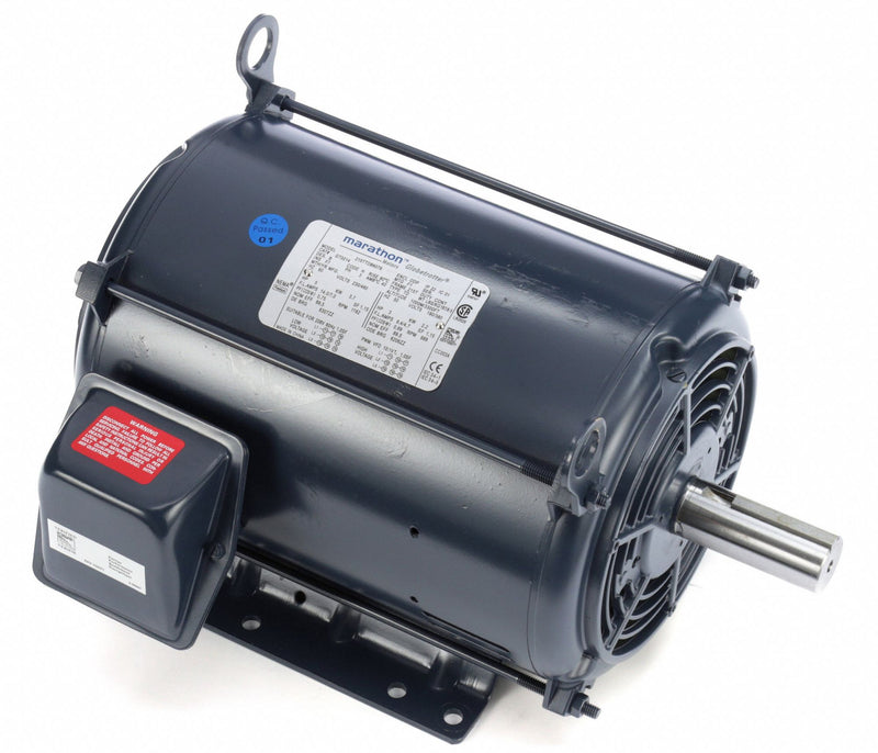 Marathon Motors 5 HP, General Purpose Motor, 3-Phase, 1180 Nameplate RPM, 230/460 Voltage, 215T Frame - 215TTDBD6076