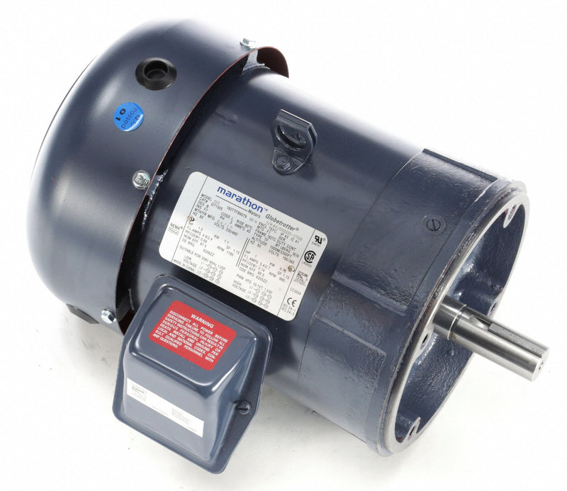 Marathon Motors 1 1/2 HP, General Purpose Motor, 3-Phase, 1185 Nameplate RPM, 230/460 Voltage, 182TCV Frame - 182TTFBD6079
