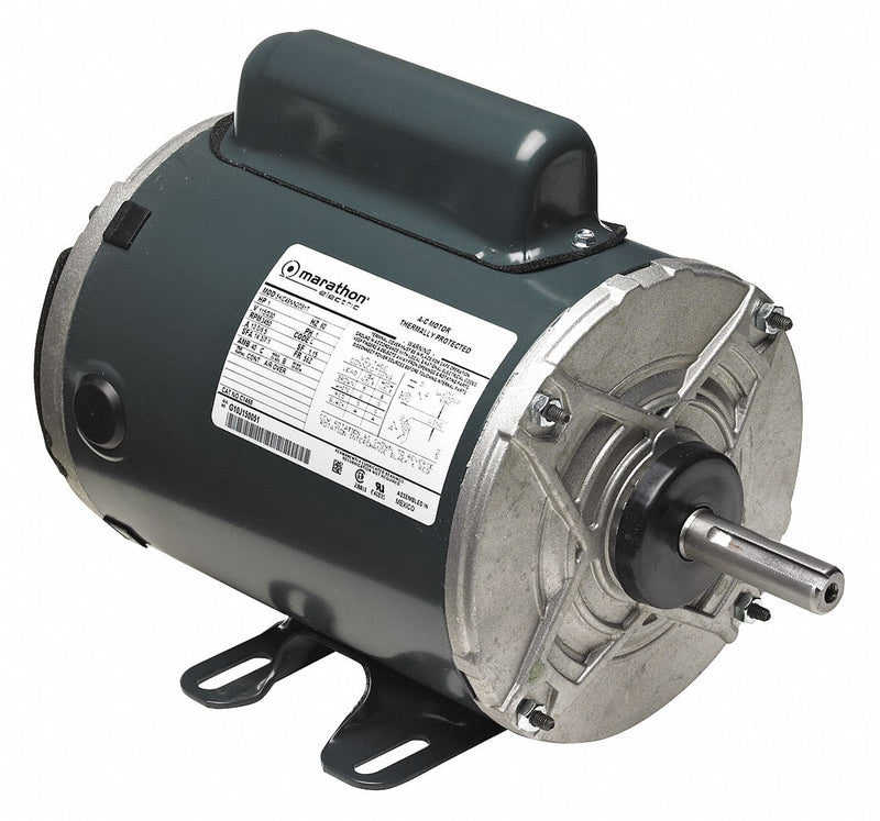 Marathon Motors 3/4 HP Aeration Fan Motor,Capacitor-Start,3450 Nameplate RPM,115/230 Voltage,Frame 56Z - 5KC37NN3544T