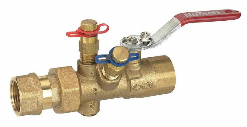 NuTech 1 1/2 in FNPT Manual Balancing Valve, Flow Range 9.5 to 30.0 gpm - MB3E-3A-150F-150F