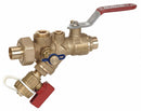 NuTech 1 1/4 in Lever Combination Strainer/Ball Valve Sweat x Sweat - SV3E-125S-125S